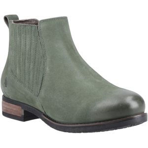 Hush Puppies - Edith - Chelsea Boots - Groen - Leren