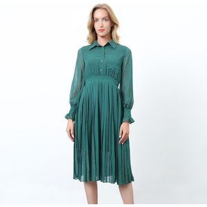 Retro - Winkeljurk - Elegante Pasvorm en Flare - Lange Mouwen - 110 cm