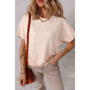 Strik Parels Versierde Trui