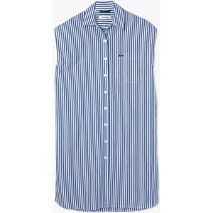 Dames - A-lijn Jurk - Gestreept - Mouwloos - Loose Fit - Katoenpopeline