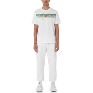 Casablanca - Casa Sport - T-shirt - Wit - Speels Strepen Design