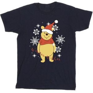 Li-cense Disney heren winnie de poeh winter wensen t-shirt