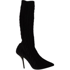 Dolce & Gabbana - Zwarte Stretch Soklaarzen - Dames
