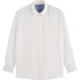 Scotch & Soda Oversized linen fit shirt white