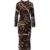 K-Design - Jurk B203 - Bruin - Dames Jurk