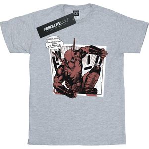 Marvel Avengers Heren deadpool breaktime tacos t-shirt