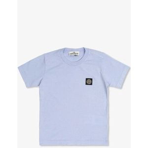 Stone Island - T-shirt - Lila - Katoenen Jersey - Korte Mouwen