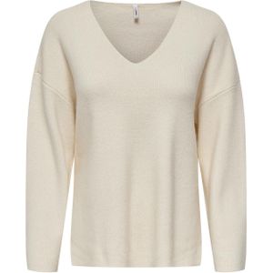 Only Onlkatia ls rib v-neck cc knt