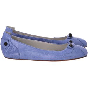Balenciaga Arena Ballerina's in Blauw Leer