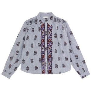 Maison Hotel - Blouse lange mouw SOPHIE - Blauw