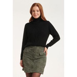 Smashed Lemon 24628 e gebreid top met gevlochten structuur |