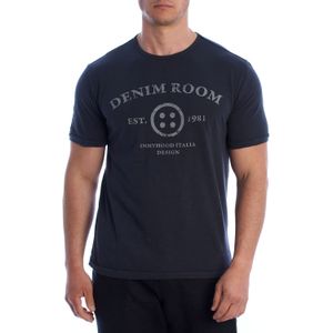 Heren Geprinte Katoenen Korte Mouw T-Shirt HS24MTS19