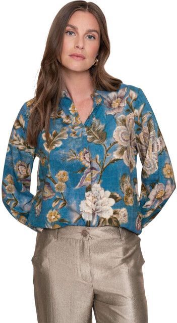 Geisha - Top - Blauw - Damesblouse