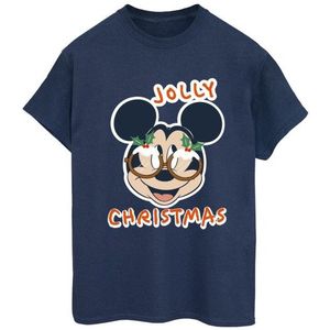 Li-cense Disney dames mickey mouse jolly christmas bril katoenen vriend t-shirt