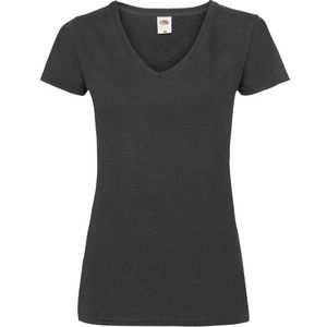Fruit of the Loom - Valueweight V-hals T-shirt - 100% Katoen - Dames