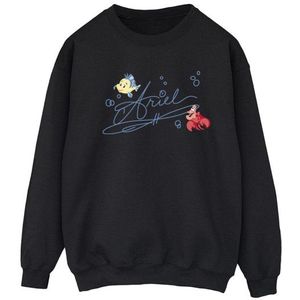 Li-cense - Disney Dames Sweatshirt - Zwart - 50% Katoen, 50% Polyester