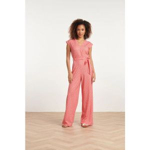 Smashed Lemon 24178 jumpsuitwikkelontwerp met bloemenprint |