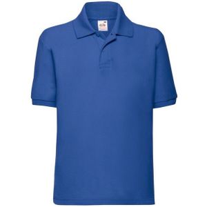 Fruit of the Loom - Poloshirt - Kinder - 65% Polyester 35% Katoen - Met Lange Mouwen