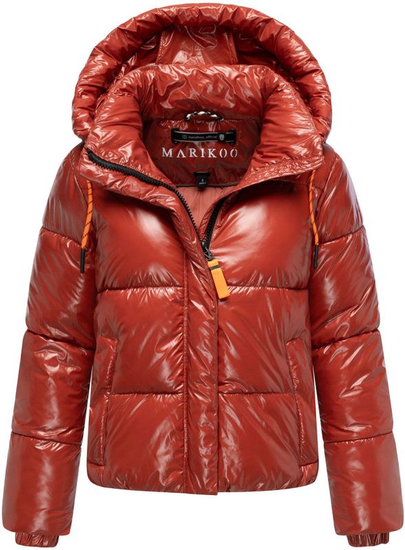 Marikoo - Skyraa - Gewatteerde Winterjas - Glanzend Design - Met Capuchon