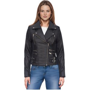 Brando - Constantia - Bikerjack - Zwart - Leren