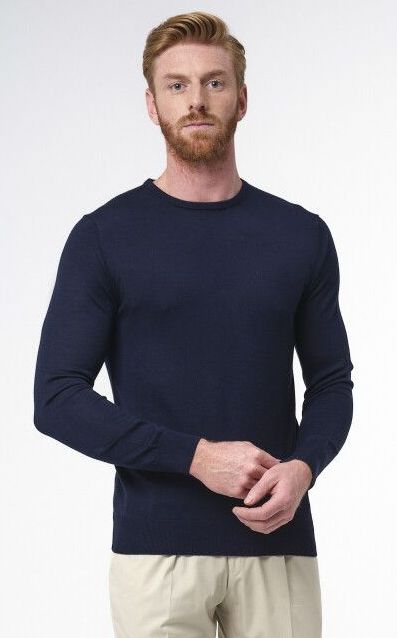 Dutch Dandies - Connery - Crew-neck Sweater - Blauw