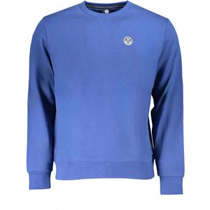 Sweater - Blauw - Classic Fit - Katoen - Lange Mouwen
