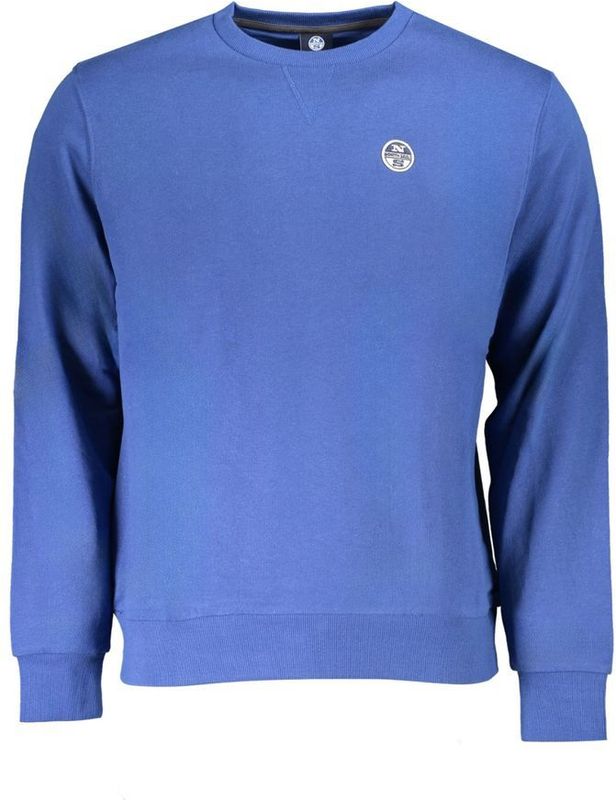 Sweater - Blauw - Classic Fit - Katoen - Lange Mouwen