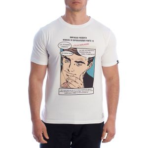 Heren Katoenen T-shirt met Korte Mouwen Comics HS24MTS21-C