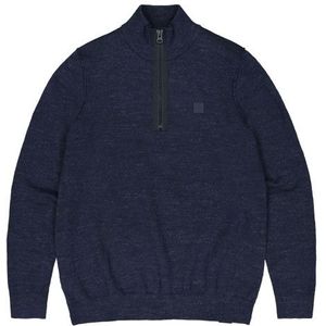 Butcher of Blue Lt clifden half zip truien m2426030
