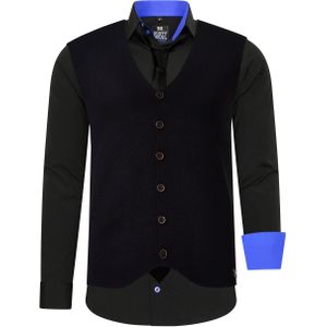 Shirt with vest and tie set of 3