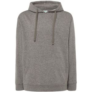 JHK Heren melange kangoeroezak sweatshirt