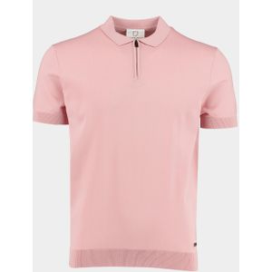 Born with Appetite Polo korte mouw rood dan polo zip stretch knit 23108da31/737 blush