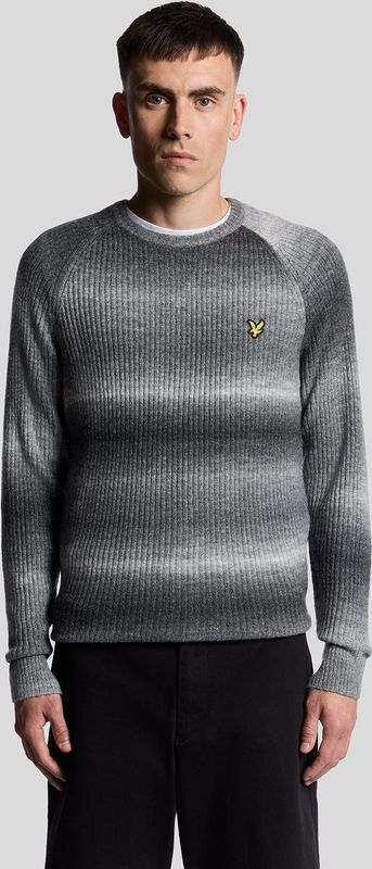 Lyle & Scott - Geribbelde Ombre-effecttrui - Veelkleurig