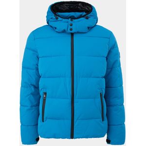 Winterjas - Gewatteerde Jas - Effen - Afneembare Capuchon - Normale Pasvorm