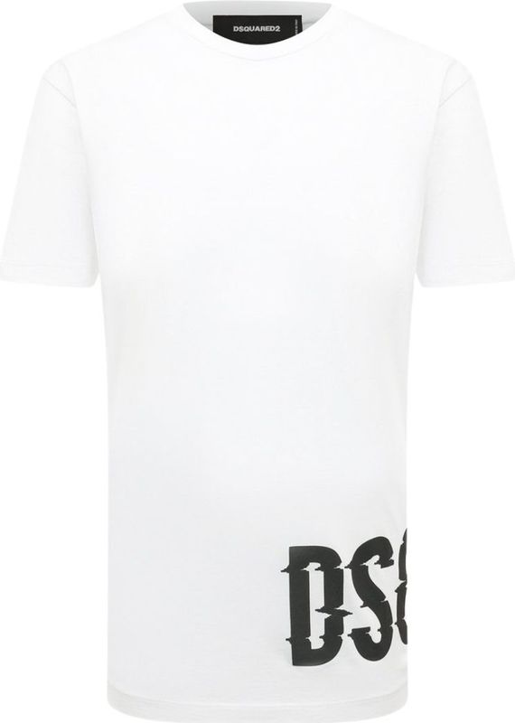 Dsquared2 - Cool Fit - T-shirt - Wit - Groot DSQ2 Logo