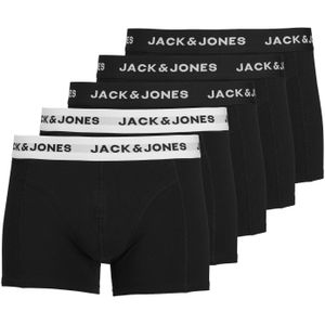 Jack & Jones Heren boxershorts trunks jacsolid effen 5-pack