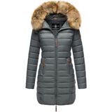 Marikoo - Rose - Damesjas - Gewatteerd Design - Afneembare Imitatiebontkraag