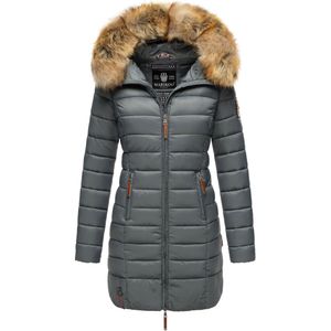 Marikoo - Rose - Damesjas - Gewatteerd Design - Afneembare Imitatiebontkraag