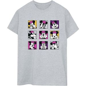 Li-cense Disney dames minnie mouse squares katoenen vriend t-shirt