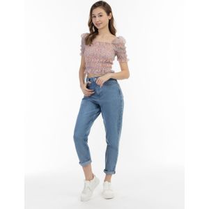 myMo - Blouse - Met Bloemenprint - Lichtgewicht - Gesmockt