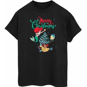 Li-cense Disney dames prinses ariel vrolijk kerstfeest katoenen vriendje t-shirt