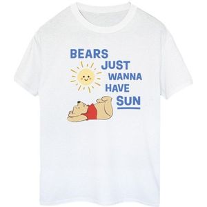 Li-cense Disney dames winnie the pooh bears just wanna have sun katoenen vriendje t-shirt
