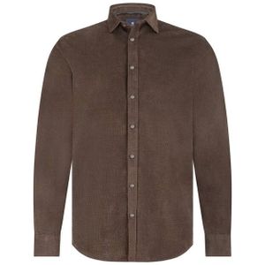 State of Art - Overhemd - Bruin - Corduroy - Katoen