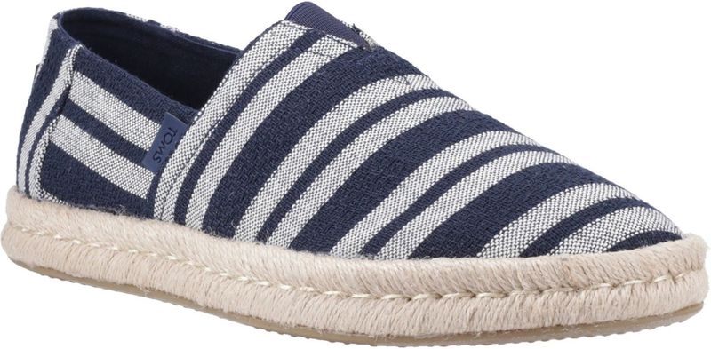 TOMS - Alpargata Rope 2.0 - Instappers - Marineblauw - Geweven Textiel - Veganistisch