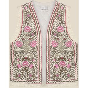 Summum Gilet embroidered velours
