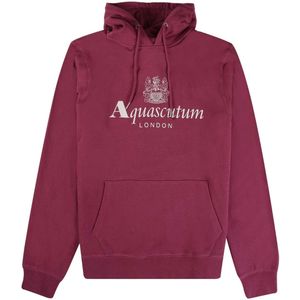 Aquascutum - Active Big Logo - Hoodie - Bordeauxrood