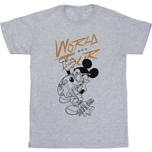 Li-cense Disney heren mickey mouse world tour line t-shirt