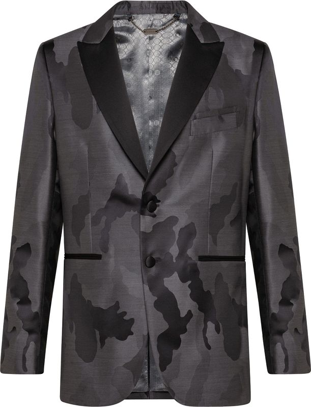 Billionaire - Blazer Camouflage - Blauw - Heren - Wolmix