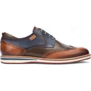 Pikolinos - Avila - Leren Brogue Veterschoenen - Brandy Bruin - Oxford