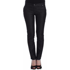 Ermanno Scervino Dames Zwarte Slim Jeans Denim Broek Skinny Leg Stretch